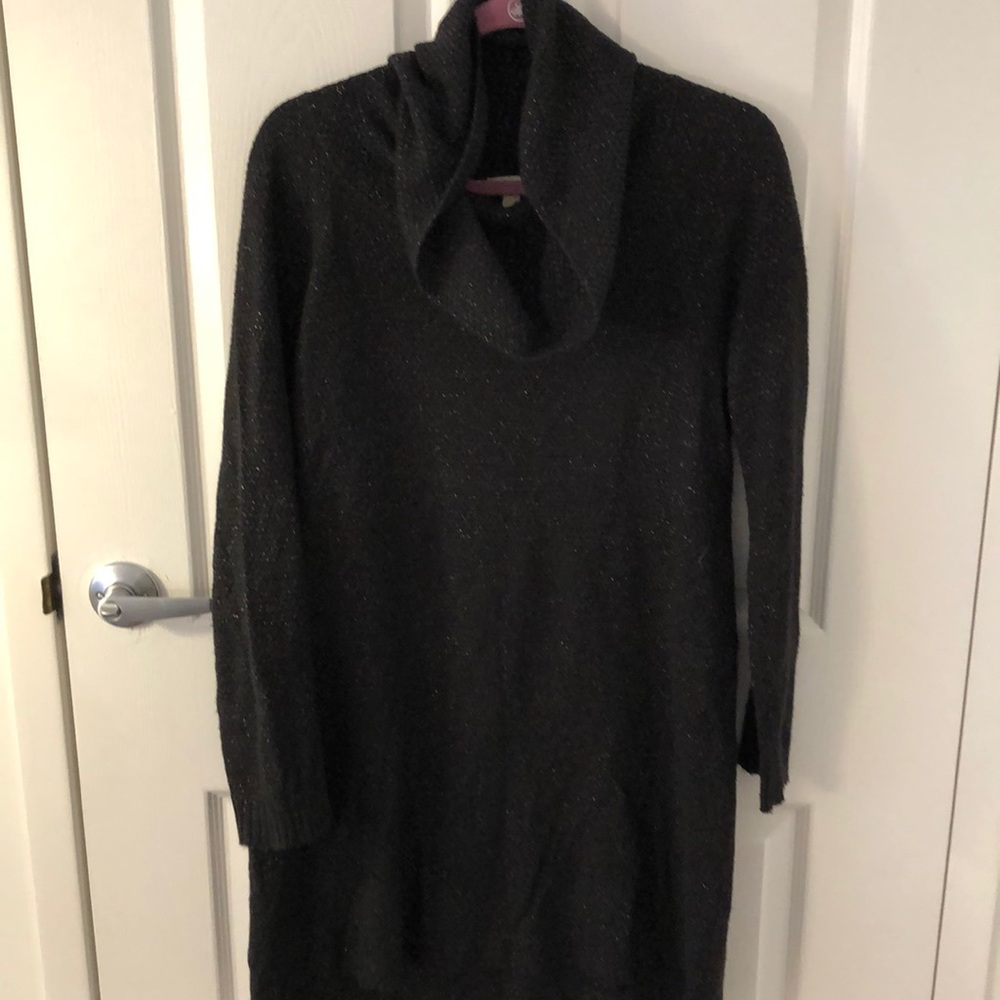Black, sparkly, sweater dress